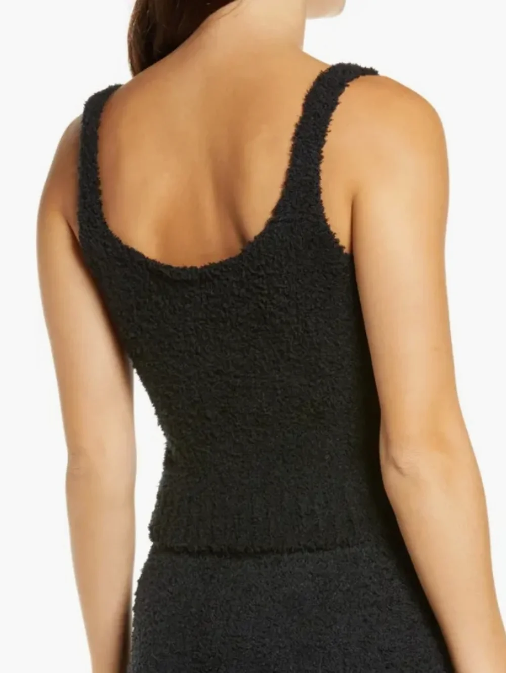 SKIMS Cozy Knit Tank in Onyx Size S - Picture 2 of 5